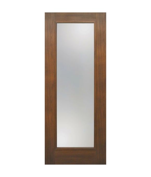 WALNUT SHAKER 1 LITE W/ OBSCURE GLASS 40MM
