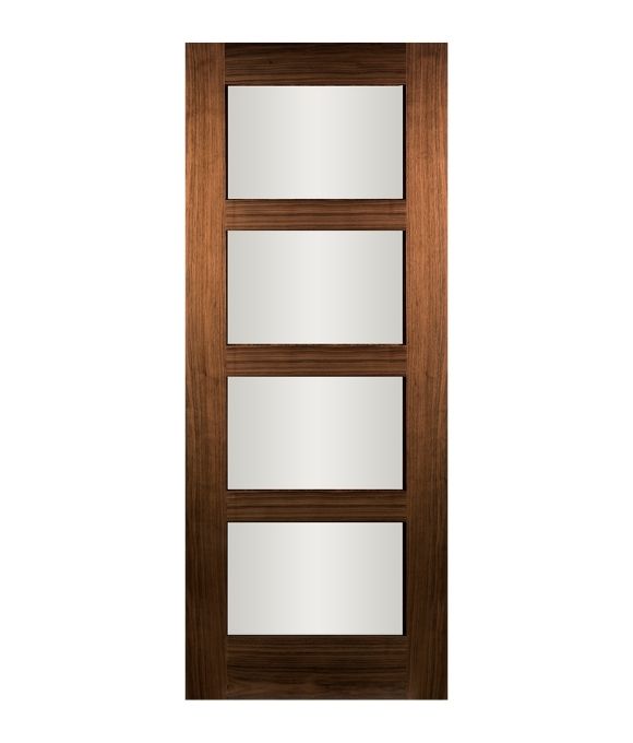 PRE-FINISHED WALNUT COLUMBUS W/ CLEAR GLASS 44MM