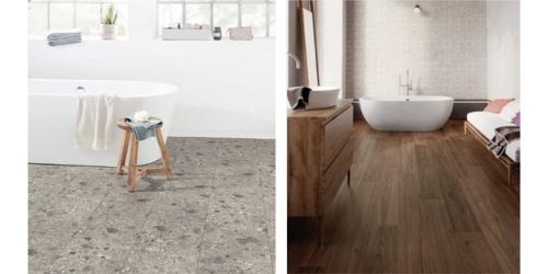 Egger Pro Triestino Terrazzo // Balterio Restretto Chic Walnut