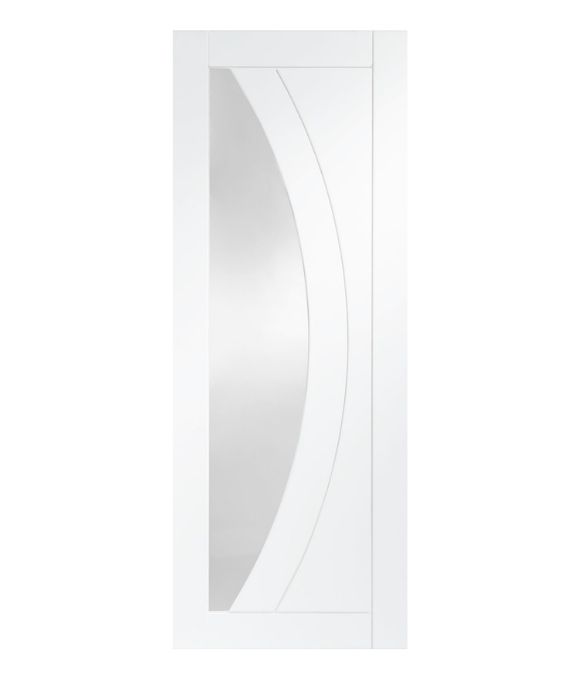 WHITE PRIMED SALERNO WITH CLEAR GLASS 35MM
