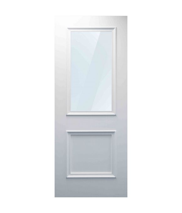 WHITE PRIMED BALMORAL 1 PANEL / 1 PANE 40MM