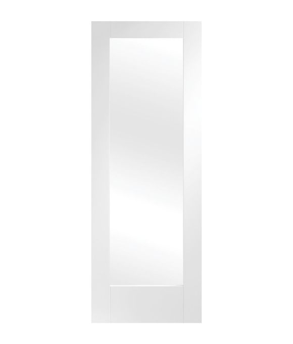WHITE PRIMED PATTERN 10 W/ CLEAR GLASS 35MM