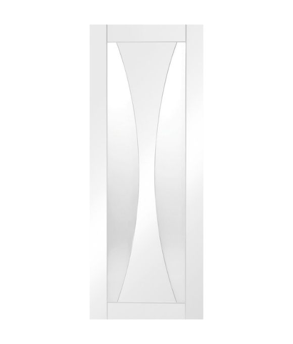 WHITE PRIMED VERONA W/ CLEAR GLASS 35MM