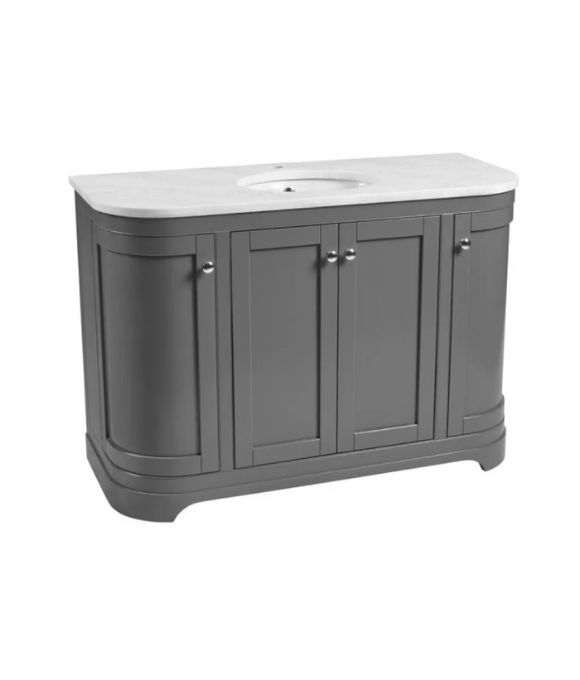 WIDCOMBE 1200 CURVED FLOOR STANDING UNIT PEWTER