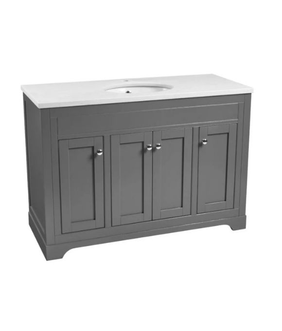 WIDCOMBE 1200 STRAIGHT FLOOR STANDING UNIT PEWTER