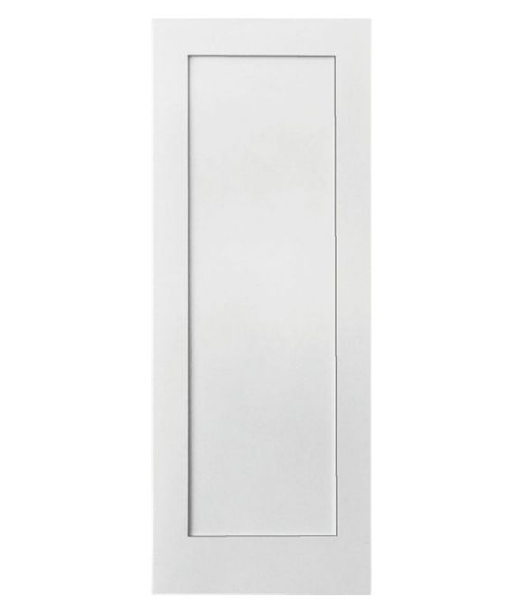 WHITE PRIMED 1 PANEL SHAKER FIRE DOOR 44MM