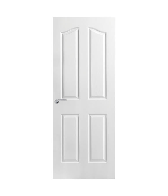 WHITE MOULDED & TEXTURED ARCH TOP 4 PANEL 35MM