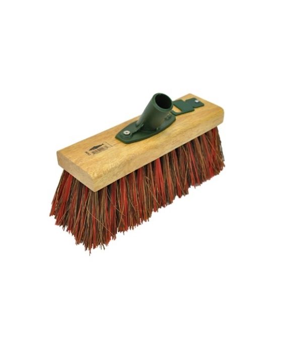 HILLIBRUSH YARD BROOM WITH PLASTIC BRACKET 254MM 