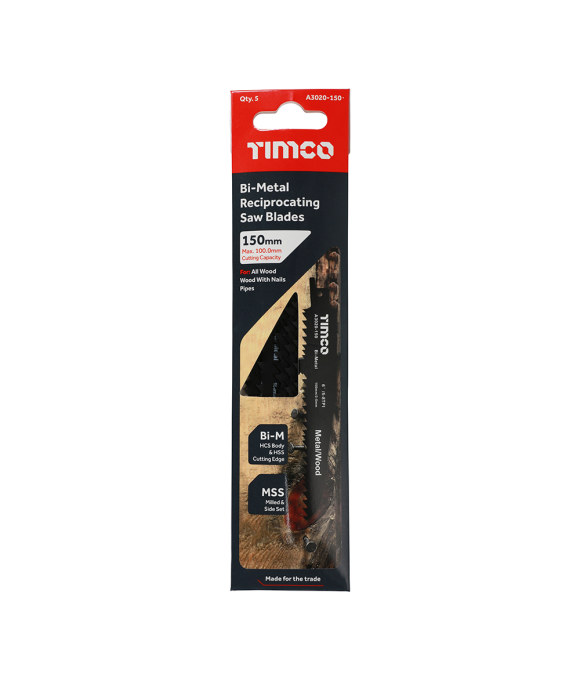 TIMCO RECIPROCATING SAW BLADE BI METAL S610VF