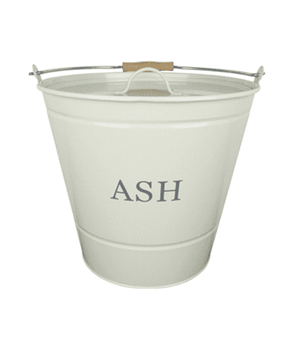 MANOR ASH BUCKET & LID CREAM 0349