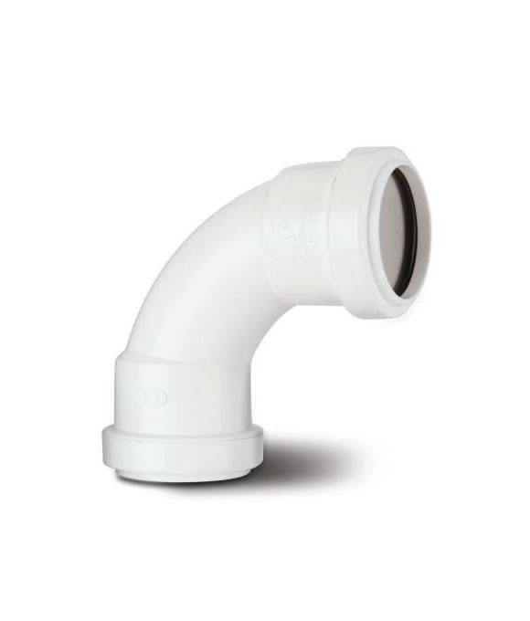 BARTOL WASTE BEND 90DEG WHITE 40MM