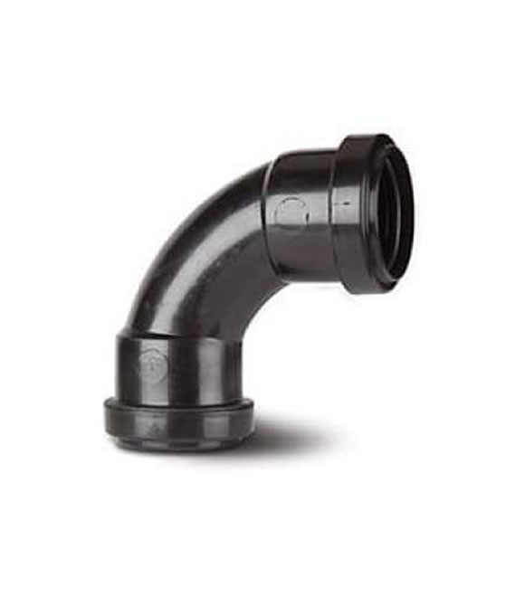 BARTOL WASTE BEND 90DEG BLACK 40MM 