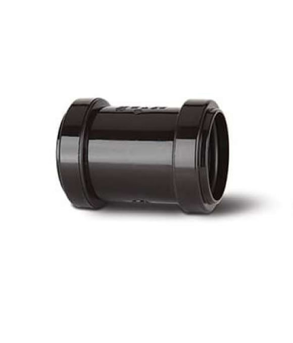 BARTOL WASTE STRAIGHT COUPLER BLACK 40MM 
