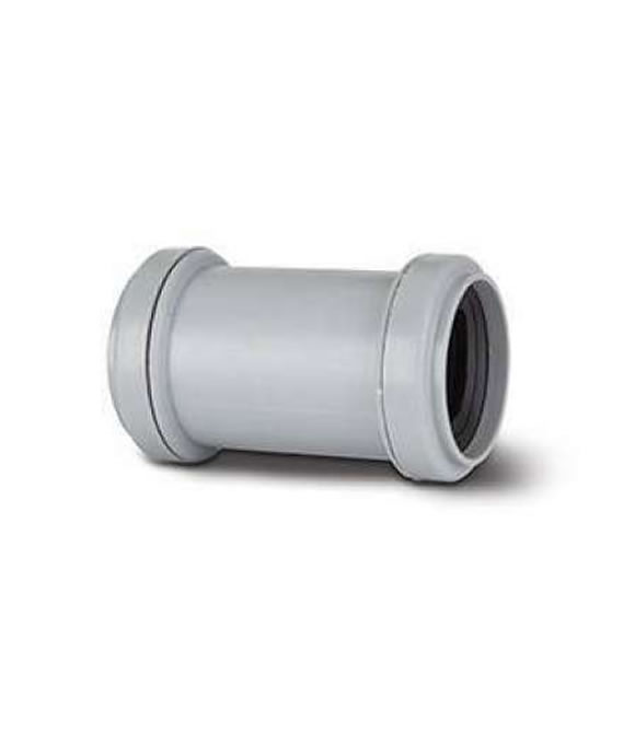 BARTOL WASTE STRAIGHT COUPLER GREY 40MM