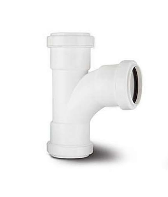 BARTOL WASTE EQUAL TEE WHITE 40MM