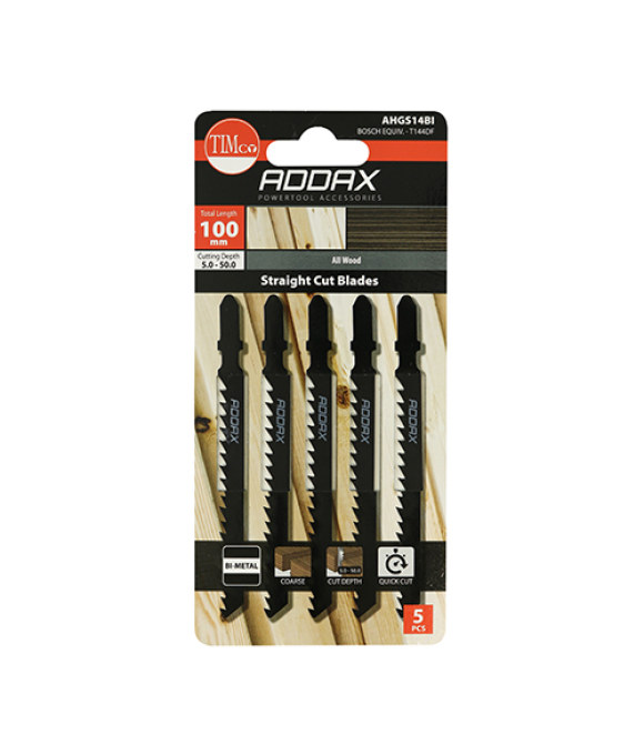 ADDAX JIGSAW BLADE BI METAL T144DF 