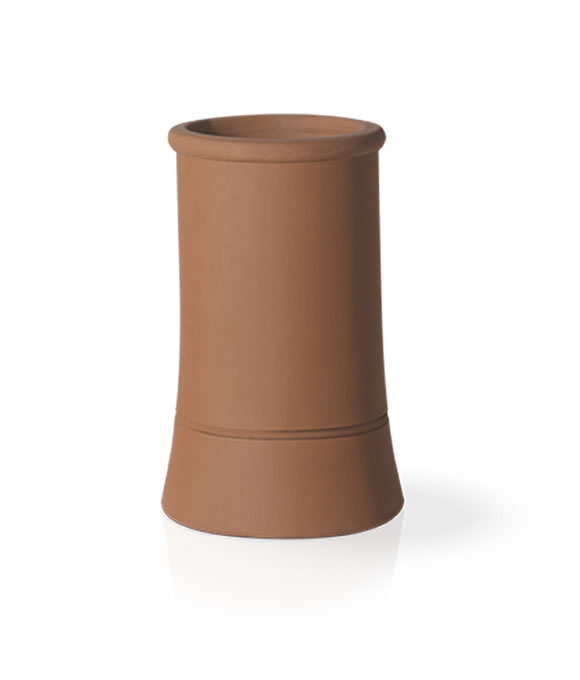 ROLL TOP CHIMNEY POT RED 600MM 