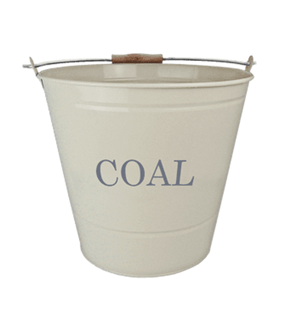 MANOR COAL BUCKET & LID CREAM 0463