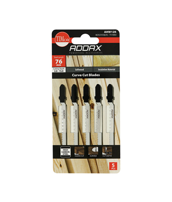 ADDAX JIGSAW BLADE WOOD CUTTING T119BO