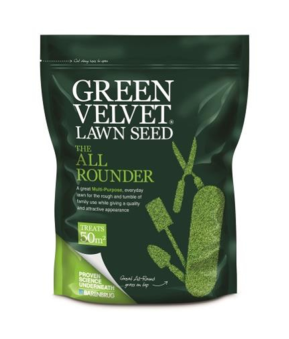 GREEN VELVET LAWN SEED ALL ROUNDER 305M2 12.5KG