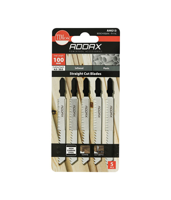 ADDAX JIGSAW BLADE WOOD CUTTING T111C