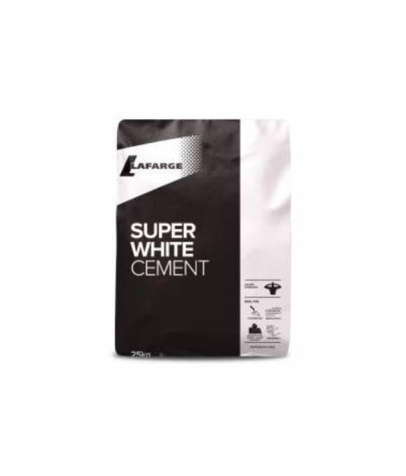 LAFARGE SUPER WHITE CEMENT 25KG 