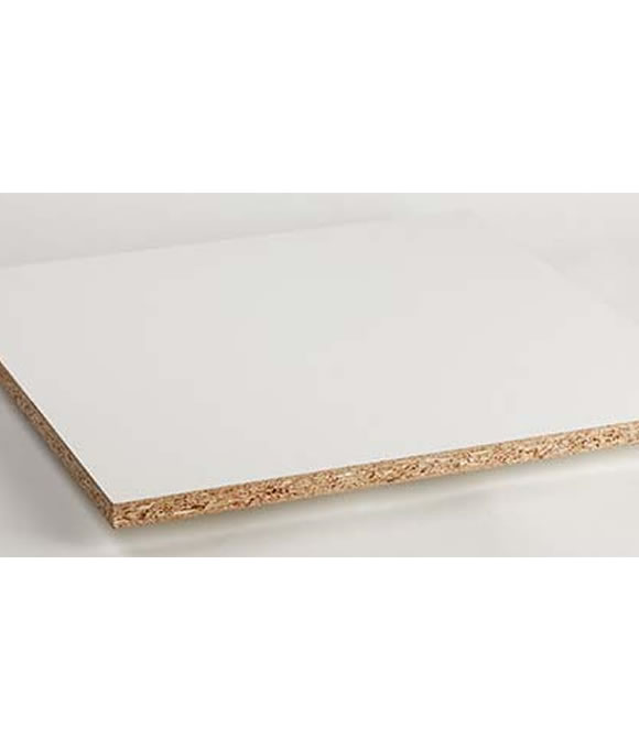 CHIPBOARD MELAMINE WHITE 2440 X 1220 X 15MM