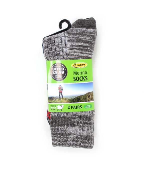 GRI SPORT MERINO WOOL SOCKS 2 PACK 