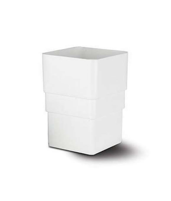 OSMA DOWNPIPE SQUARE CONNECTOR WHITE