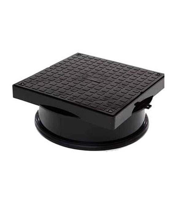 POLYPIPE MANHOLE COVER & FRAME PVC SQUARE UG512 450 X 450MM