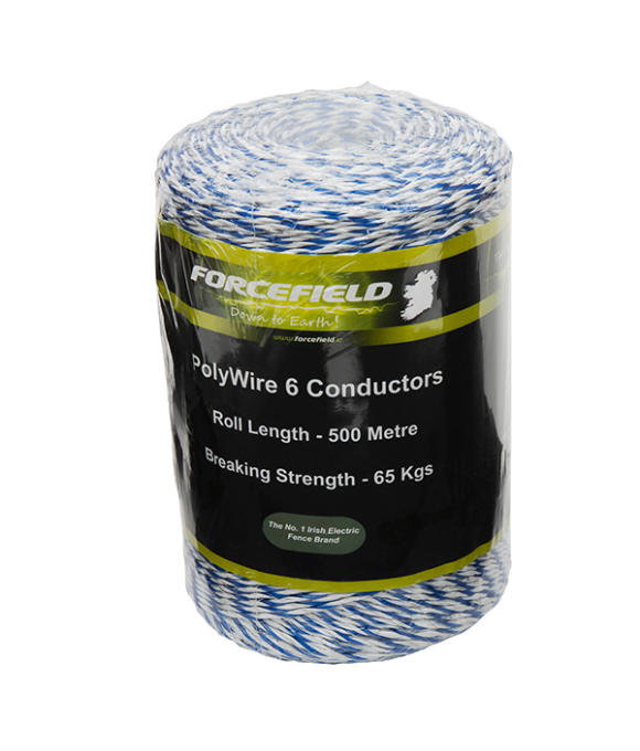 FORCEFIELD FENCER POLYWIRE 6 CONDUCTOR 500M