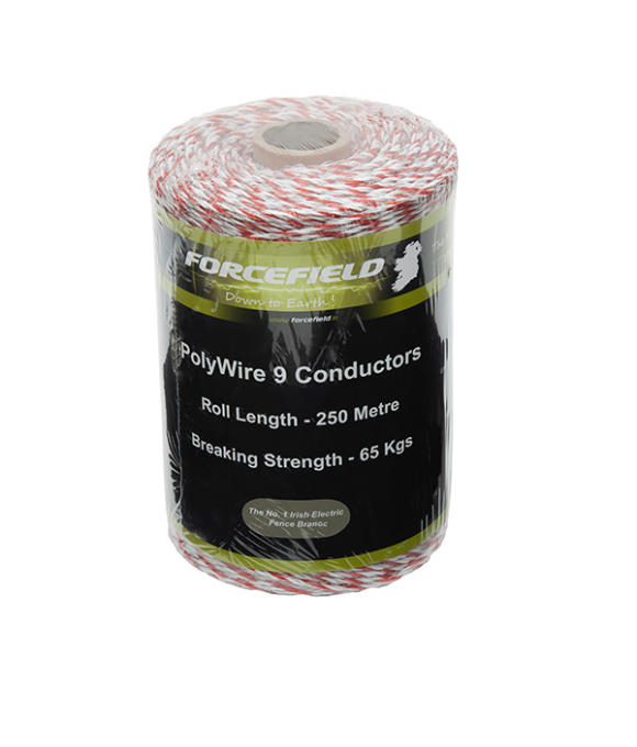 FORCEFIELD FENCER POLYWIRE 9 CONDUCTOR 250M