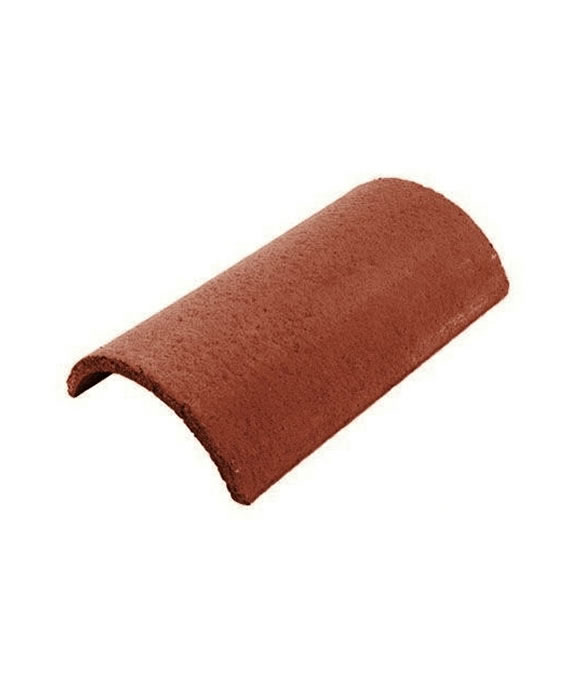 CONCRETE RIDGE TILE HALF ROUND 