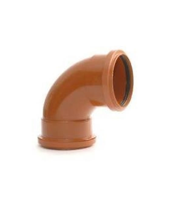 POLYPIPE SEWER BEND 90DEG D/S 110MM 
