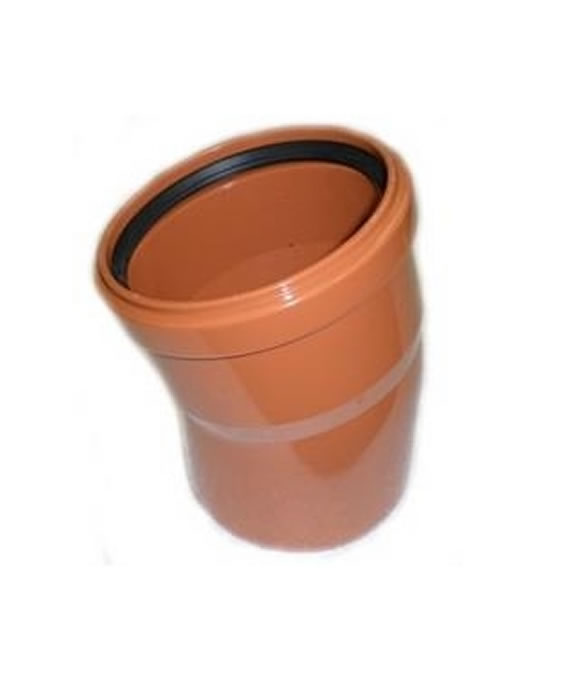 POLYPIPE SEWER BEND 15DEG S/S 100MM