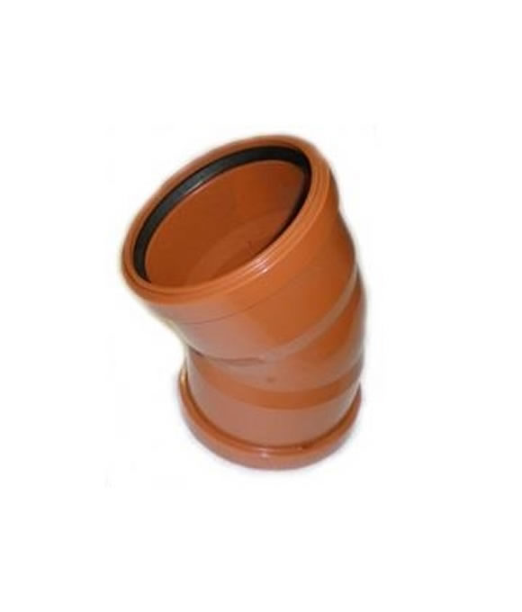 POLYPIPE SEWER BEND 30DEG D/S 110MM