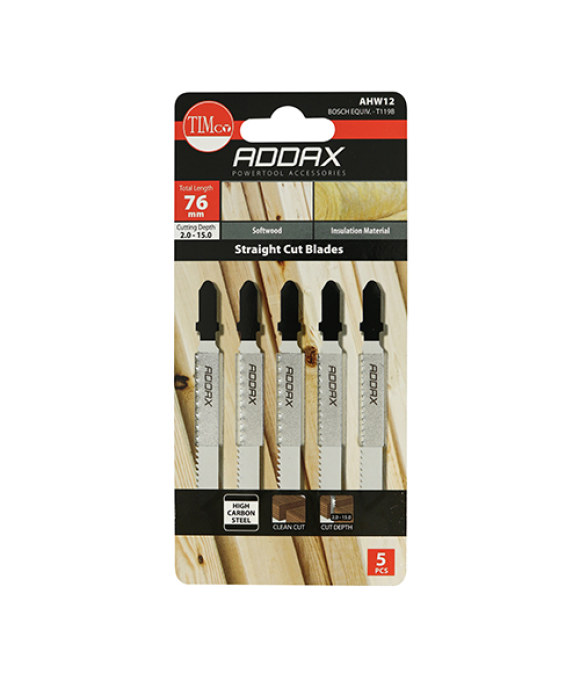 ADDAX JIGSAW BLADE WOOD CUTTING T119B