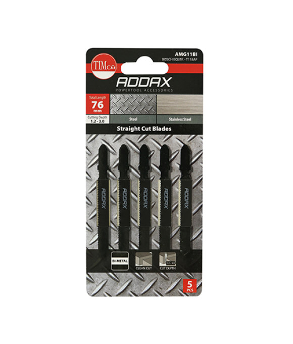 ADDAX JIGSAW BLADE BI METAL TII8AF 