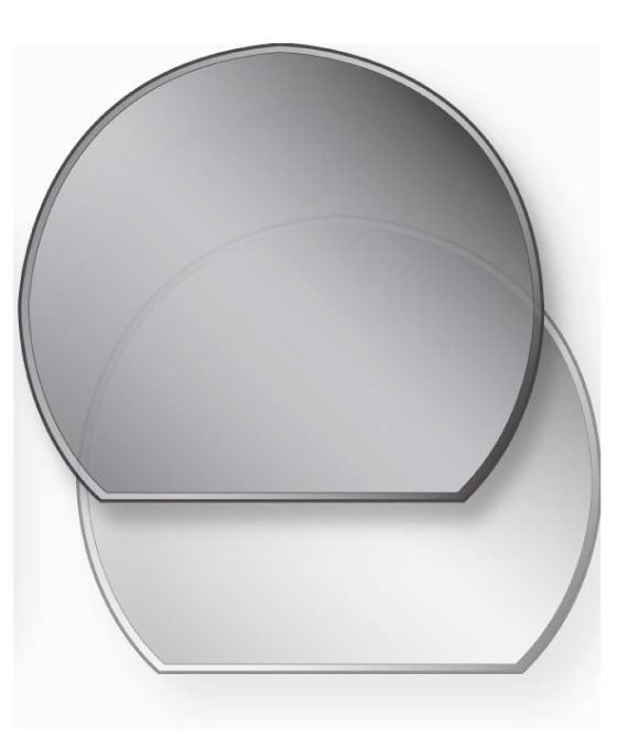 LOCKSTONE GALLERY GLASS HEARTH TRUNCATED TRANSPARENT 