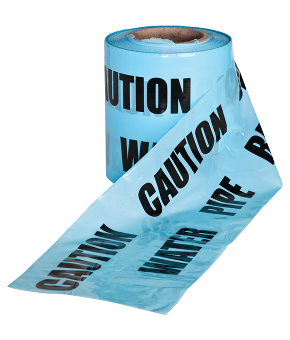 CAUTION WATER PIPE TAPE BLUE 365MT 